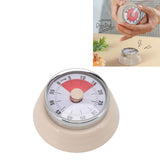 Magnet Circular Timer 60 Minute Visual Countdown Timer for Teachers Classroom Kids Homework Reading Adults Cooking Office Gym Beige
