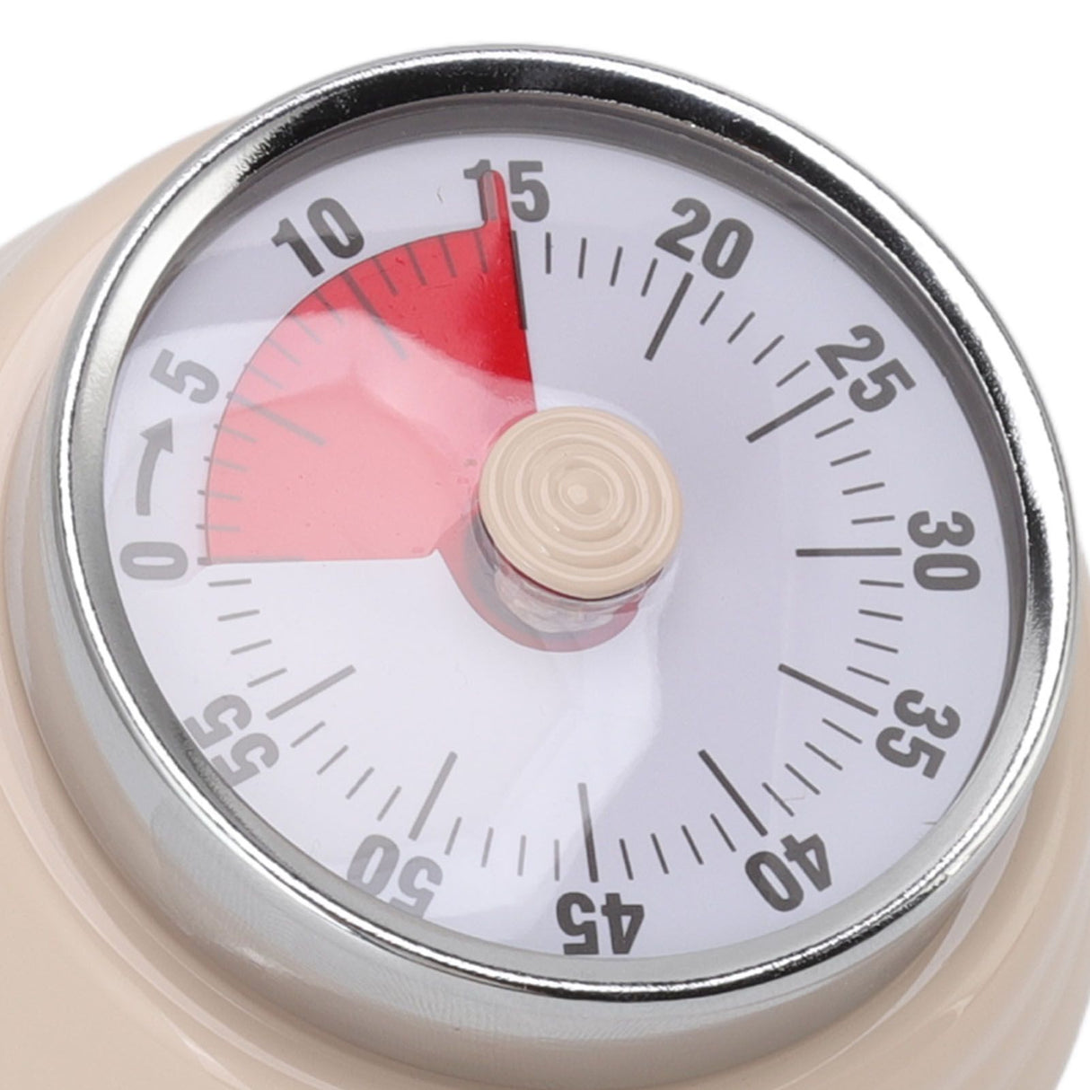 Magnet Circular Timer 60 Minute Visual Countdown Timer for Teachers Classroom Kids Homework Reading Adults Cooking Office Gym Beige