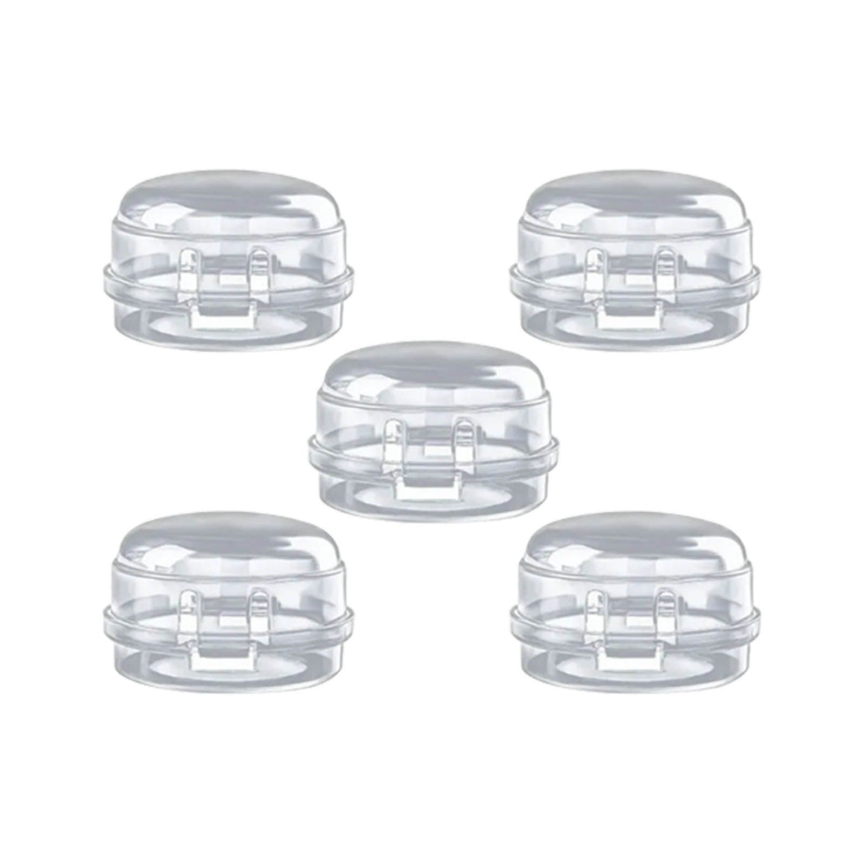 5Pcs Clear Stove Knob Covers Baby Safe Gas Stove Knob Covers Home Kitchen Switch Protection Tool for Infant Child Protector Transparent