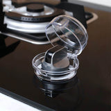 5Pcs Clear Stove Knob Covers Baby Safe Gas Stove Knob Covers Home Kitchen Switch Protection Tool for Infant Child Protector Transparent
