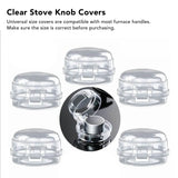 5Pcs Clear Stove Knob Covers Baby Safe Gas Stove Knob Covers Home Kitchen Switch Protection Tool for Infant Child Protector Transparent - Extra Image