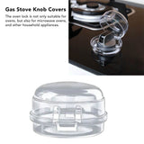 5Pcs Clear Stove Knob Covers Baby Safe Gas Stove Knob Covers Home Kitchen Switch Protection Tool for Infant Child Protector Transparent - Extra Image