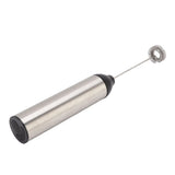Handheld Milk Frother Lightweight Stainless Steel ABS Electric Whisk with 2 Mixing Head - 45-Degree Angle