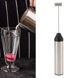 Handheld Milk Frother Lightweight Stainless Steel ABS Electric Whisk with 2 Mixing Head