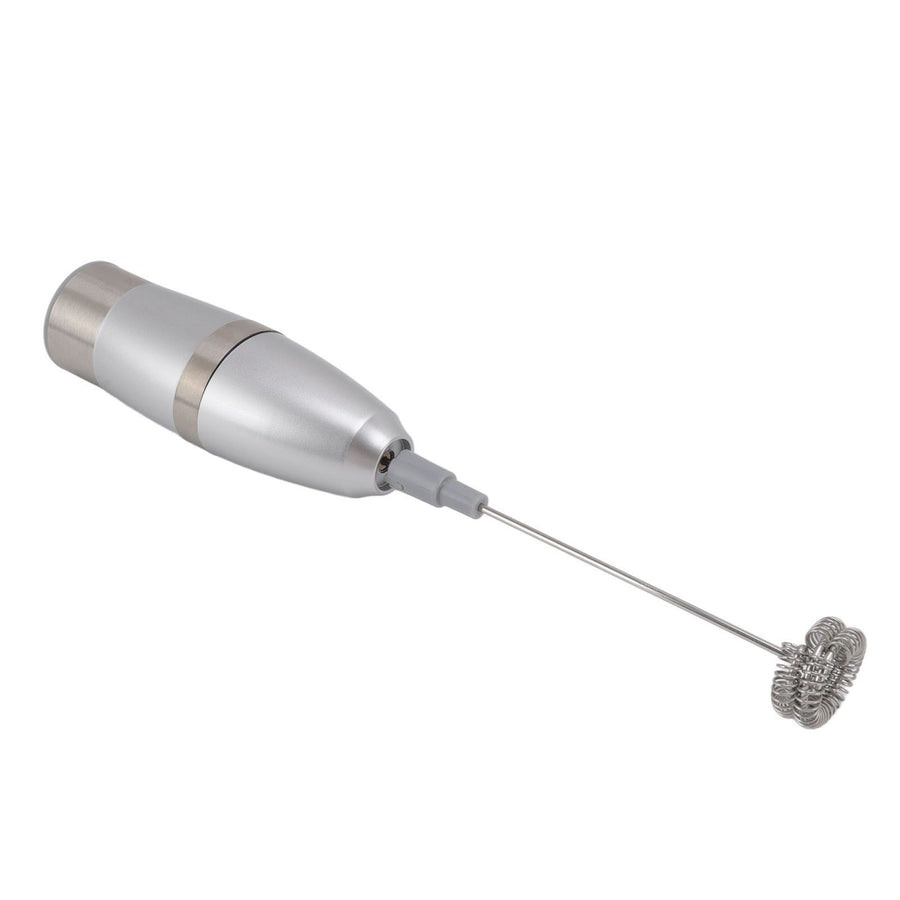 Electric Milk Frother Handheld Battery Operated Drink Mixer Portable Electric Eggbeater with Stainless Steel Whisk