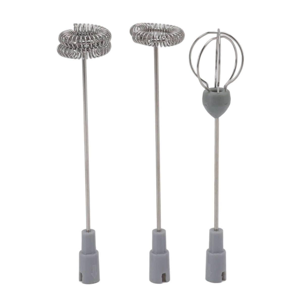 Electric Milk Frother Handheld Battery Operated Drink Mixer Portable Electric Eggbeater with Stainless Steel Whisk