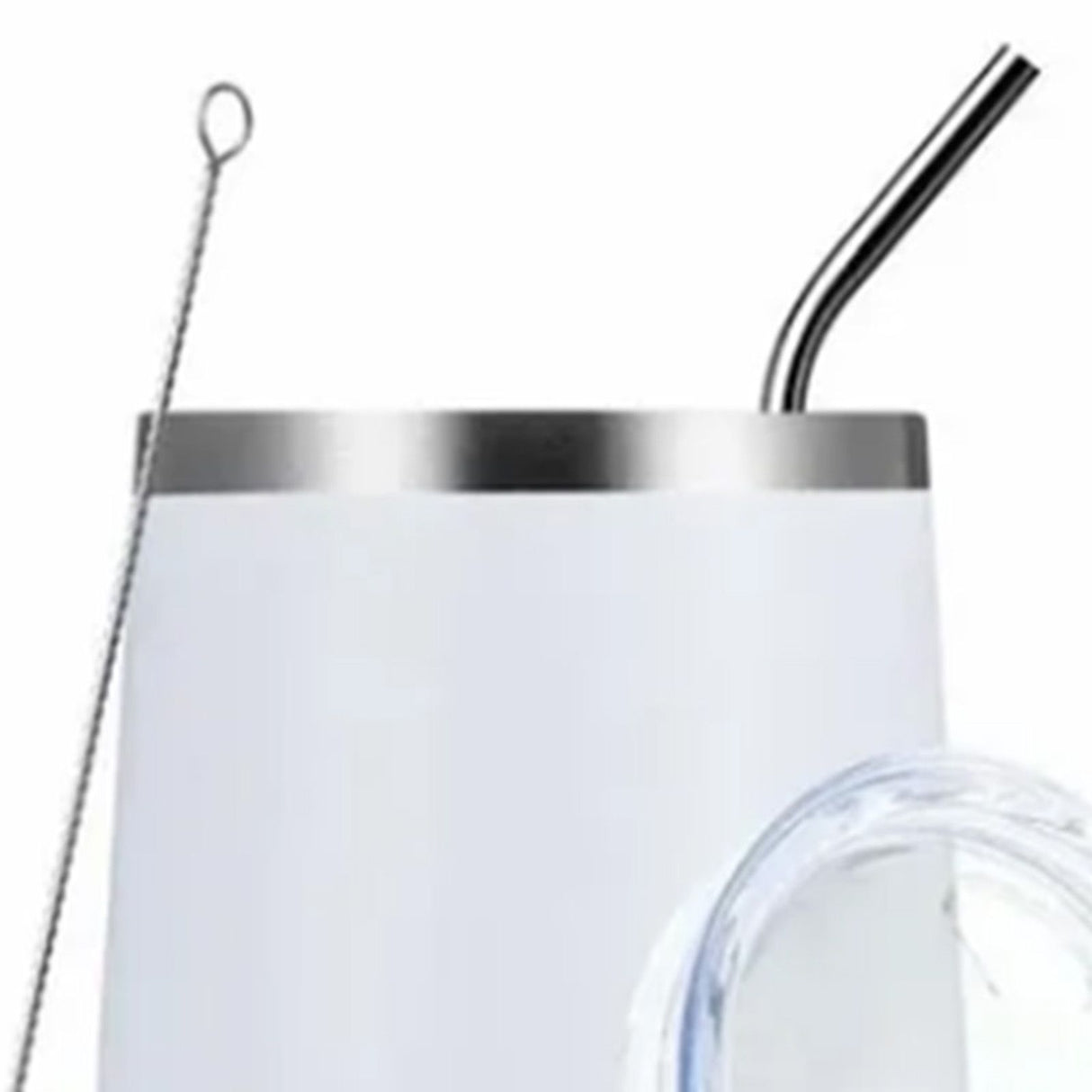 Stainless Steel Thermal Cup Large Capacity Non Slip Outdoor Portable Thermal Coffee Mug Gift White 12oz 360ml