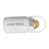 850ml Insulated Water Bottle Large Capacity with Bounce Cap Straw Winter Insulated Cup for Outdoor Beige