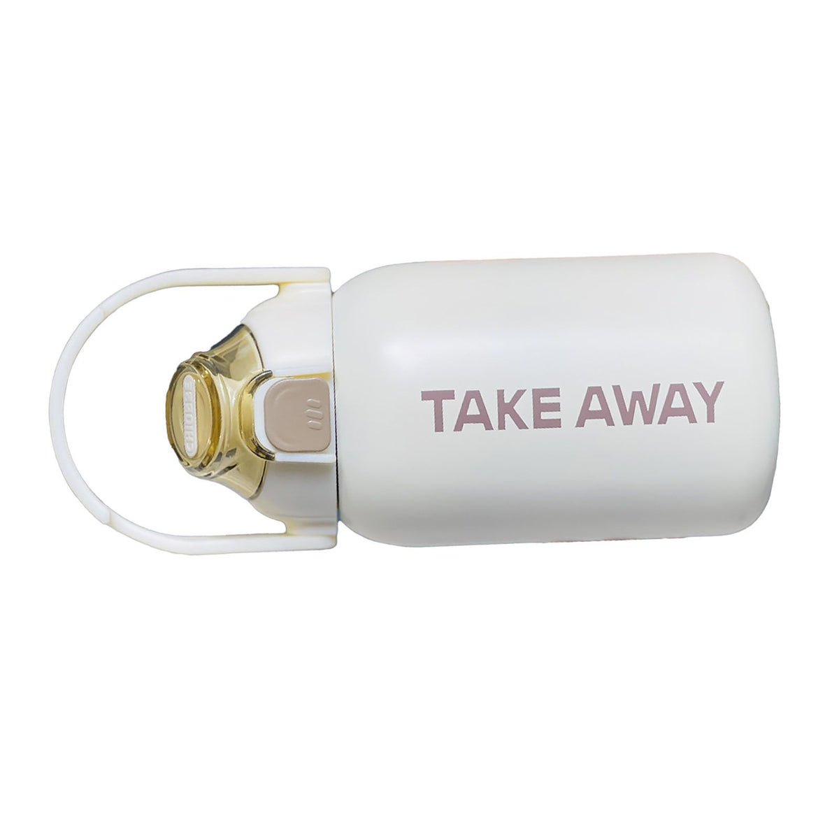 850ml Insulated Water Bottle Large Capacity with Bounce Cap Straw Winter Insulated Cup for Outdoor Beige