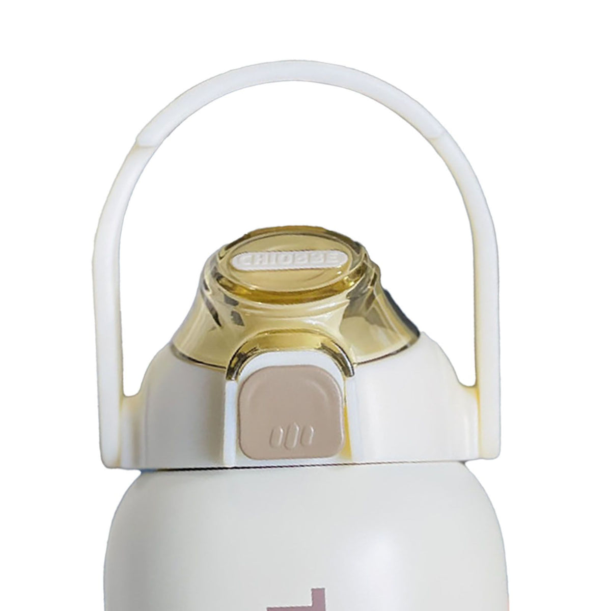 850ml Insulated Water Bottle Large Capacity with Bounce Cap Straw Winter Insulated Cup for Outdoor Beige