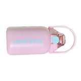 850ml Insulated Water Bottle Large Capacity with Bounce Cap Straw Winter Insulated Cup for Outdoor Pink