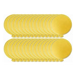 200Pcs Golden Cake Base Board 3.5in Round Cake Pad for Mini Cakes Muffins Cookies Mousse Brownies Cupcakes Pizza