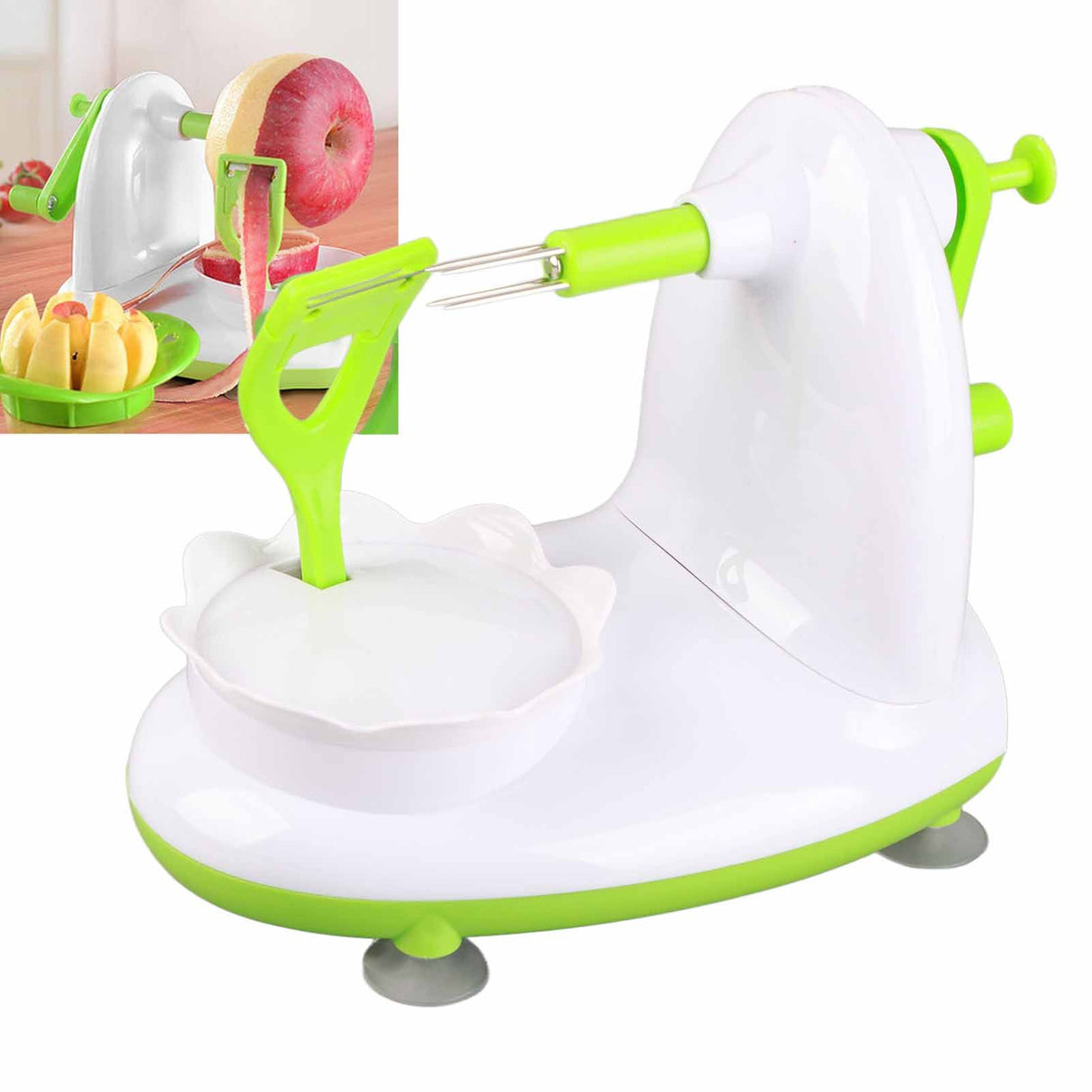 Hand Cranked Apple Peeler Fruit Peeler with Cutter Apple Fruit Peeled Machine Kit Kitchen Tool General