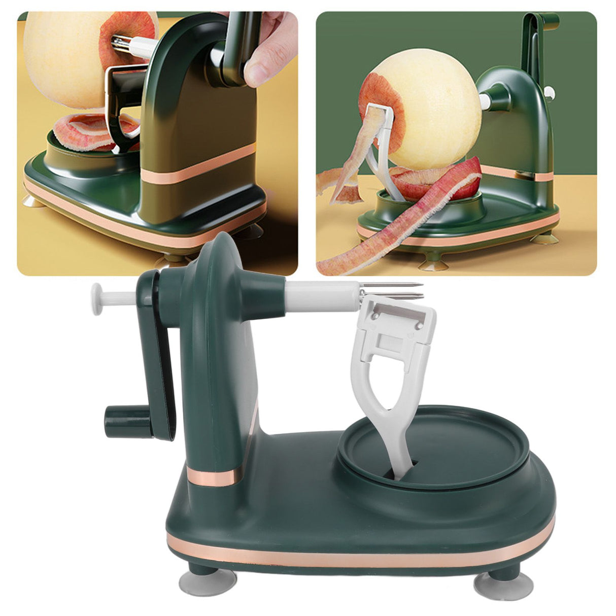 Hand Cranked Apple Peeler Fruit Peeler with Cutter Apple Fruit Peeled Machine Kit Kitchen Tool Upgrade