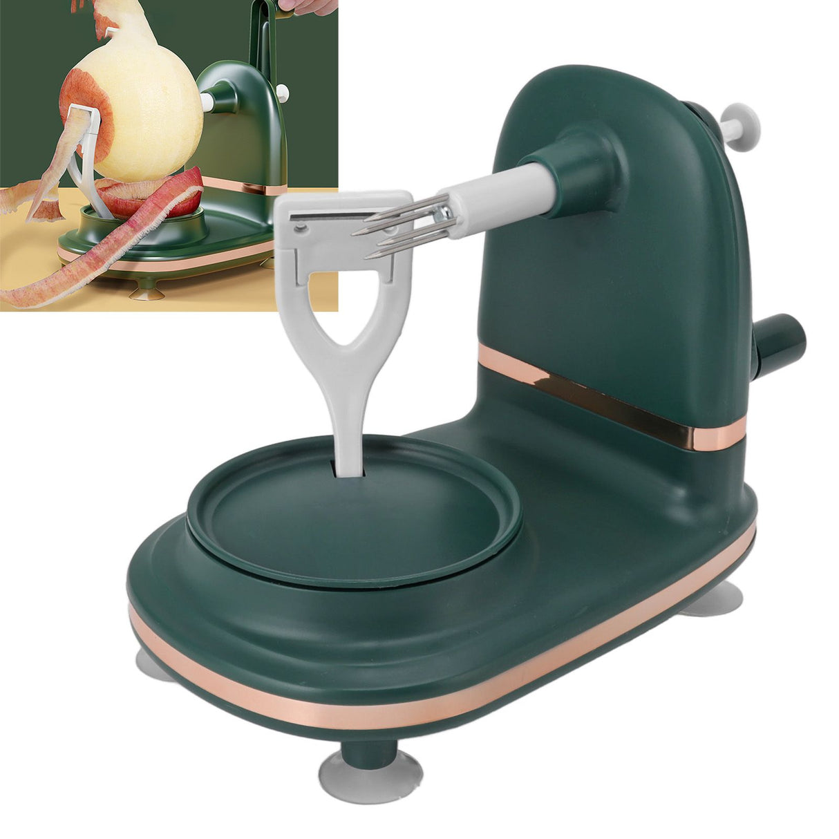 Hand Cranked Apple Peeler Fruit Peeler with Cutter Apple Fruit Peeled Machine Kit Kitchen Tool Upgrade