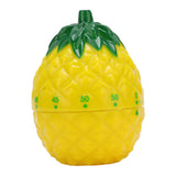 Kitchen Timer Fruit Shape Cute Style Plastic Material 6.4x6.4x8.7cm Compact Mechanical Timer for Home - Front View