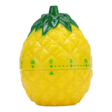 Kitchen Timer Fruit Shape Cute Style Plastic Material 6.4x6.4x8.7cm Compact Mechanical Timer for Home - Top-Down View