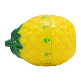 Kitchen Timer Fruit Shape Cute Style Plastic Material 6.4x6.4x8.7cm Compact Mechanical Timer for Home