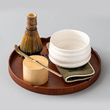 Tea Tray Cherry Blossom Pattern Wooden Tea Plate Green Tea Baking Serving Plate for Home Tea House Round - Extra Image