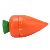 Cooking Timer Cute Carrot Shape Mechanical Timer for Kitchen Reading Studying Exercise - Top-Down View