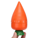 Cooking Timer Cute Carrot Shape Mechanical Timer for Kitchen Reading Studying Exercise