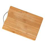 Chopping Board Thickened Bamboo Stable Sturdy Anti Crack Easy To Clean Kitchen Cutting Board with Hanging Hole - Front View