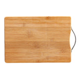 Chopping Board Thickened Bamboo Stable Sturdy Anti Crack Easy To Clean Kitchen Cutting Board with Hanging Hole - Top-Down View