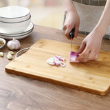 Chopping Board Thickened Bamboo Stable Sturdy Anti Crack Easy To Clean Kitchen Cutting Board with Hanging Hole