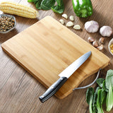 Chopping Board Thickened Bamboo Stable Sturdy Anti Crack Easy To Clean Kitchen Cutting Board with Hanging Hole