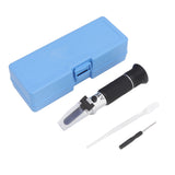 Brix Refractometer 3 in 1 Handheld Measure Sugar Content in Grape Wine Juice Alcohol Meter with ATC for Homebrew Kit - Front View