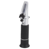 Brix Refractometer 3 in 1 Handheld Measure Sugar Content in Grape Wine Juice Alcohol Meter with ATC for Homebrew Kit - 45-Degree Angle