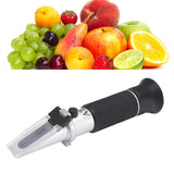 Brix Refractometer 3 in 1 Handheld Measure Sugar Content in Grape Wine Juice Alcohol Meter with ATC for Homebrew Kit