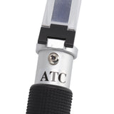 Brix Refractometer 3 in 1 Handheld Measure Sugar Content in Grape Wine Juice Alcohol Meter with ATC for Homebrew Kit