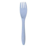 Wheat Straw Cutlery Set Modern Portable Fork Spoon Knife Tableware with Box for Office School Picnic Blue