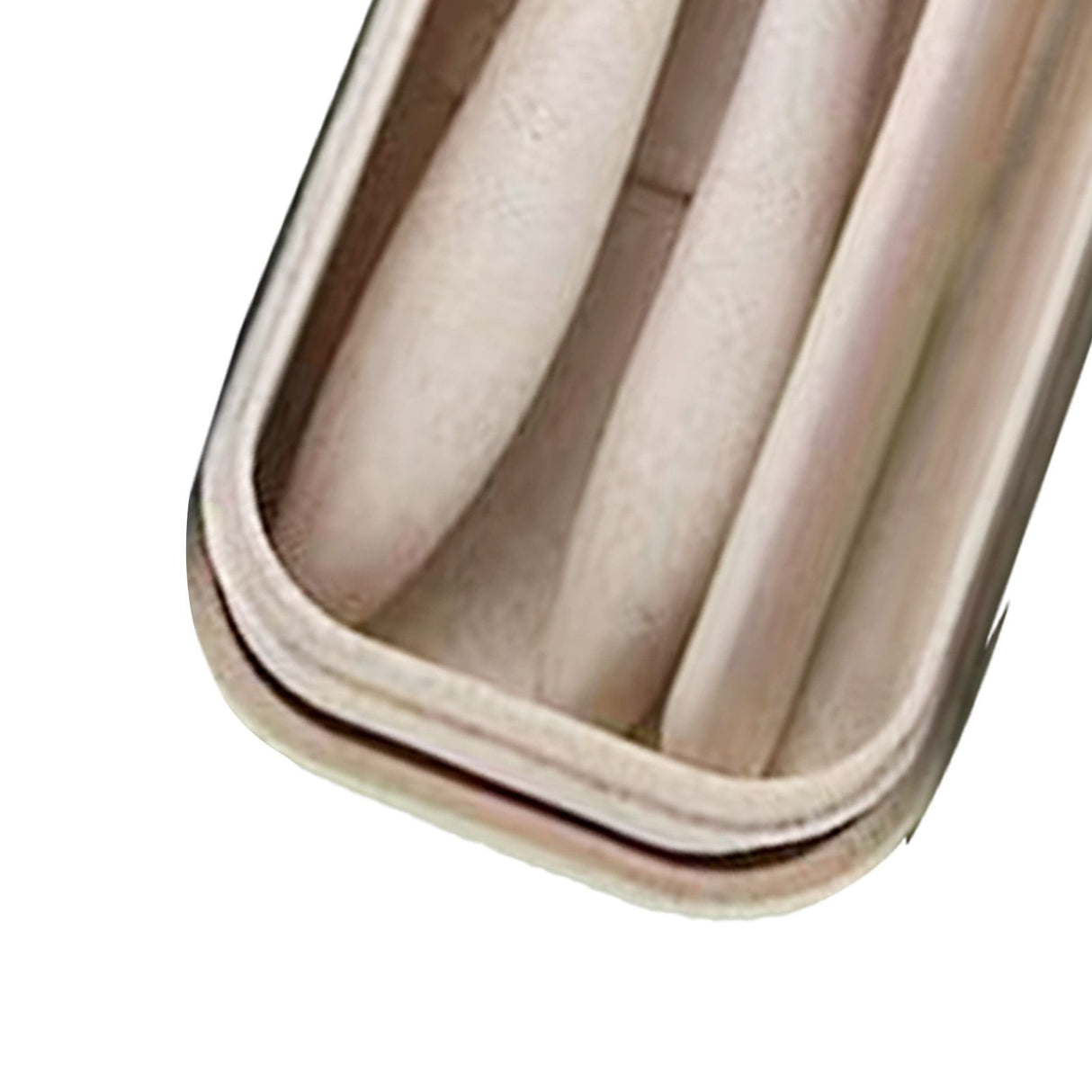 Wheat Straw Cutlery Set Modern Portable Fork Spoon Knife Tableware with Box for Office School Picnic Beige