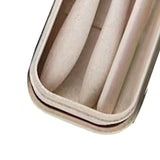 Wheat Straw Cutlery Set Modern Portable Fork Spoon Knife Tableware with Box for Office School Picnic Beige - Extra Image