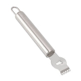 Lemon Peeler 304 Stainless Steel Lemon Zester Grater Orange Citrus Twist Peeler Kitchen Fruit Peeling Tools Silver - Front View