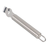 Lemon Peeler 304 Stainless Steel Lemon Zester Grater Orange Citrus Twist Peeler Kitchen Fruit Peeling Tools Silver - Close-Up Angle