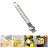 Lemon Peeler 304 Stainless Steel Lemon Zester Grater Orange Citrus Twist Peeler Kitchen Fruit Peeling Tools Silver