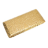 Hammered Tray Exquisite Odorless Stainless Steel Serving Tray for Living Room Bedroom Kitchen Bathroom 19.5x9.5cm Gold - 45-Degree Angle