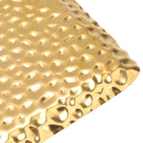 Hammered Tray Exquisite Odorless Stainless Steel Serving Tray for Living Room Bedroom Kitchen Bathroom 19.5x9.5cm Gold