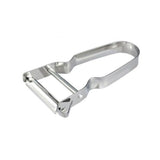Stainless Steel Peeler U Shape Ergonomic Handle Fruit Peeler Vegetable Peeler for Kitchen Silver - Top-Down View