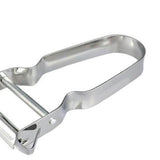 Stainless Steel Peeler U Shape Ergonomic Handle Fruit Peeler Vegetable Peeler for Kitchen Silver - Extra Image