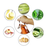 Stainless Steel Peeler U Shape Ergonomic Handle Fruit Peeler Vegetable Peeler for Kitchen Silver - Extra Image