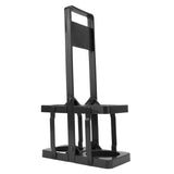 Beer Caddy Holder 2 Pack Foldable Portable Beer Beverage Display Basket Beer Bottle Carrier with Thickened Handle Black - Top-Down View