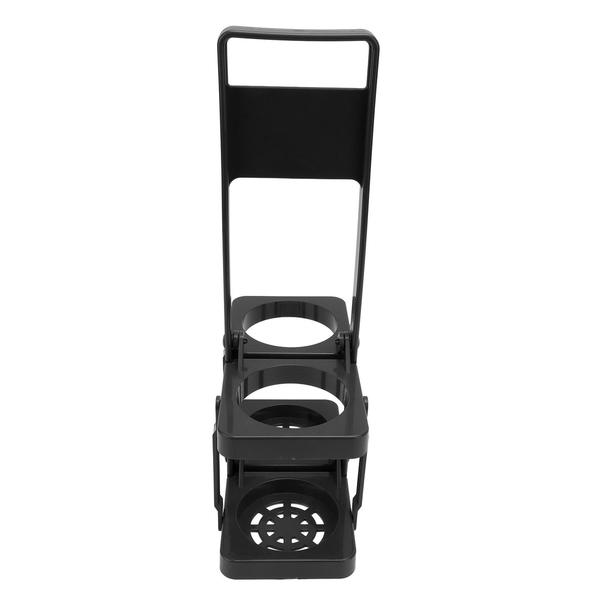 Beer Caddy Holder 2 Pack Foldable Portable Beer Beverage Display Basket Beer Bottle Carrier with Thickened Handle Black