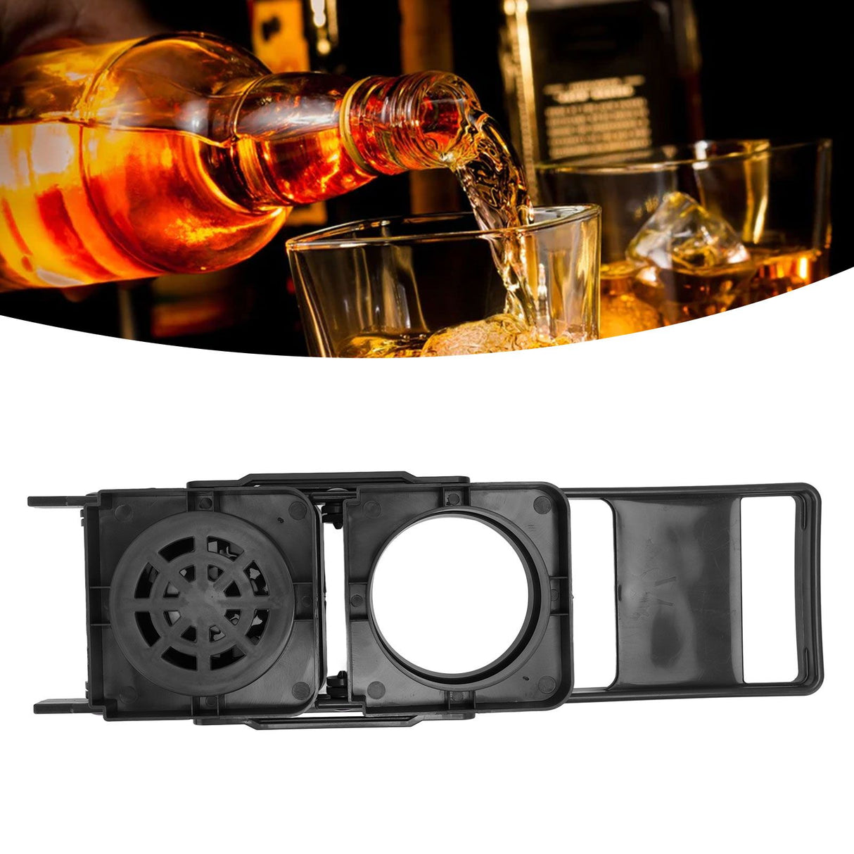 Beer Caddy Holder 2 Pack Foldable Portable Beer Beverage Display Basket Beer Bottle Carrier with Thickened Handle Black