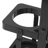 Beer Caddy Holder 2 Pack Foldable Portable Beer Beverage Display Basket Beer Bottle Carrier with Thickened Handle Black