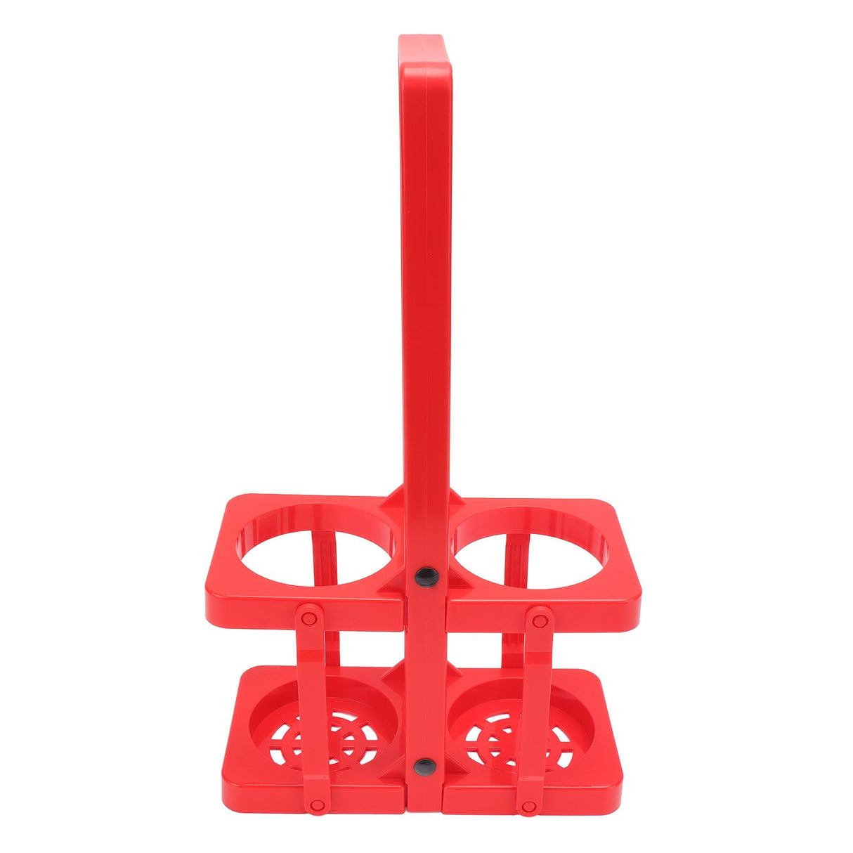 Beer Caddy Holder 2 Pack Foldable Portable Beer Beverage Display Basket Beer Bottle Carrier with Thickened Handle Red
