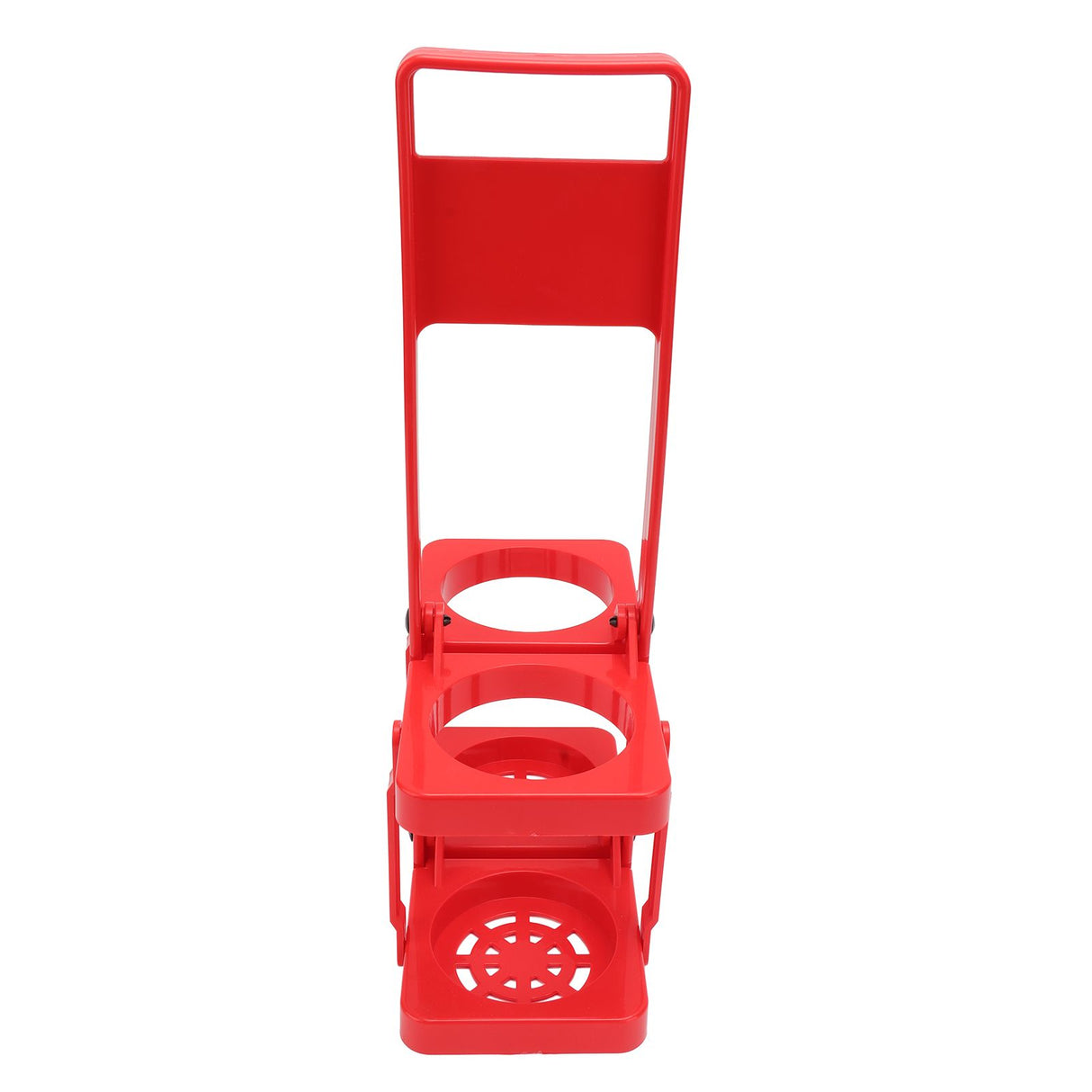 Beer Caddy Holder 2 Pack Foldable Portable Beer Beverage Display Basket Beer Bottle Carrier with Thickened Handle Red